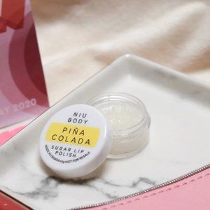 🌶4/$12 NEW THREE SHIPS Niu Body Piña Colada Sugar Lip Polish Deluxe Travel Size